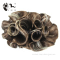 best quality and price flower curly hair bun extension hair dome hair chignon